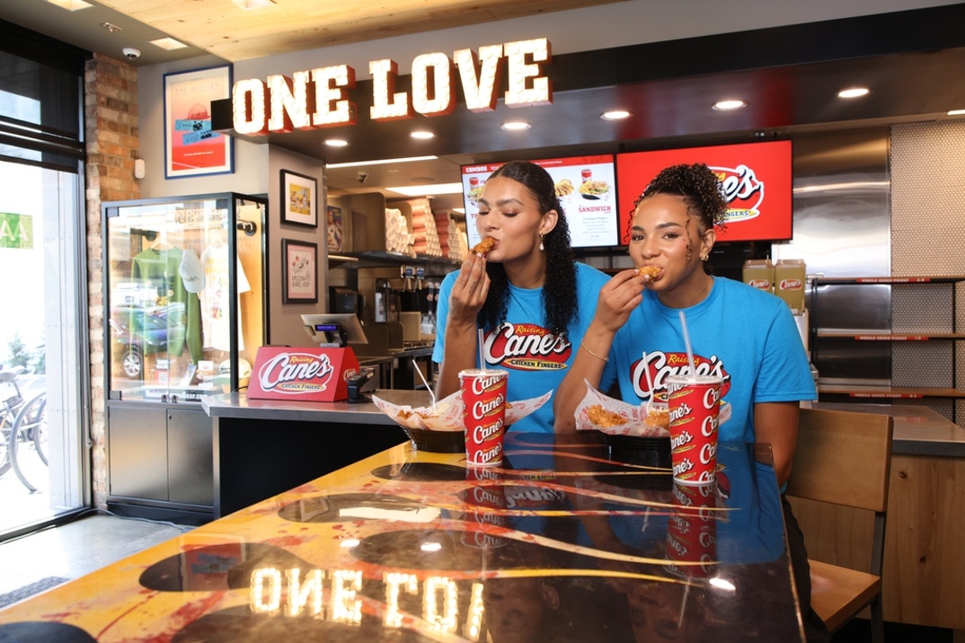Lauren Betts and Kiki Rice Raising Canes 1
