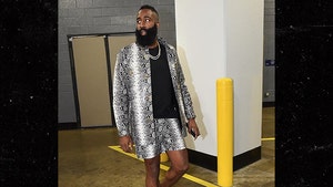 James Harden Rocks Versace Snakeskin Suit Before Droppin' 50 on LeBron, Lakers