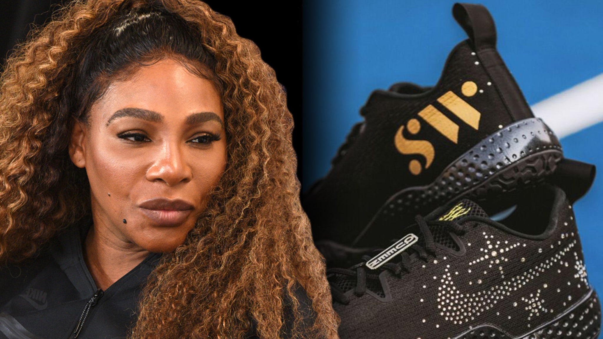 Serena Williams will wear diamond-encrusted shoes for the last US Open