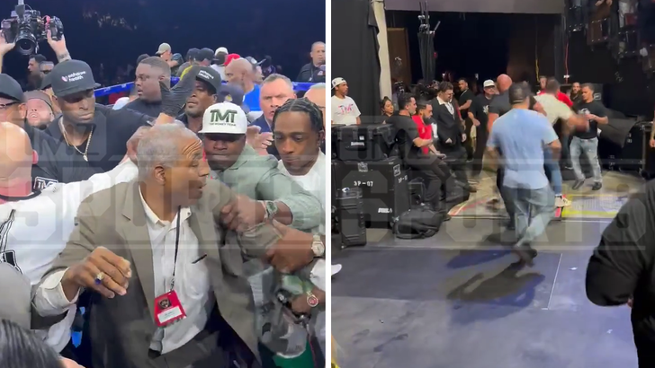 Floyd Mayweather Vs John Gotti III Exhibition Match Ends In Huge Fight