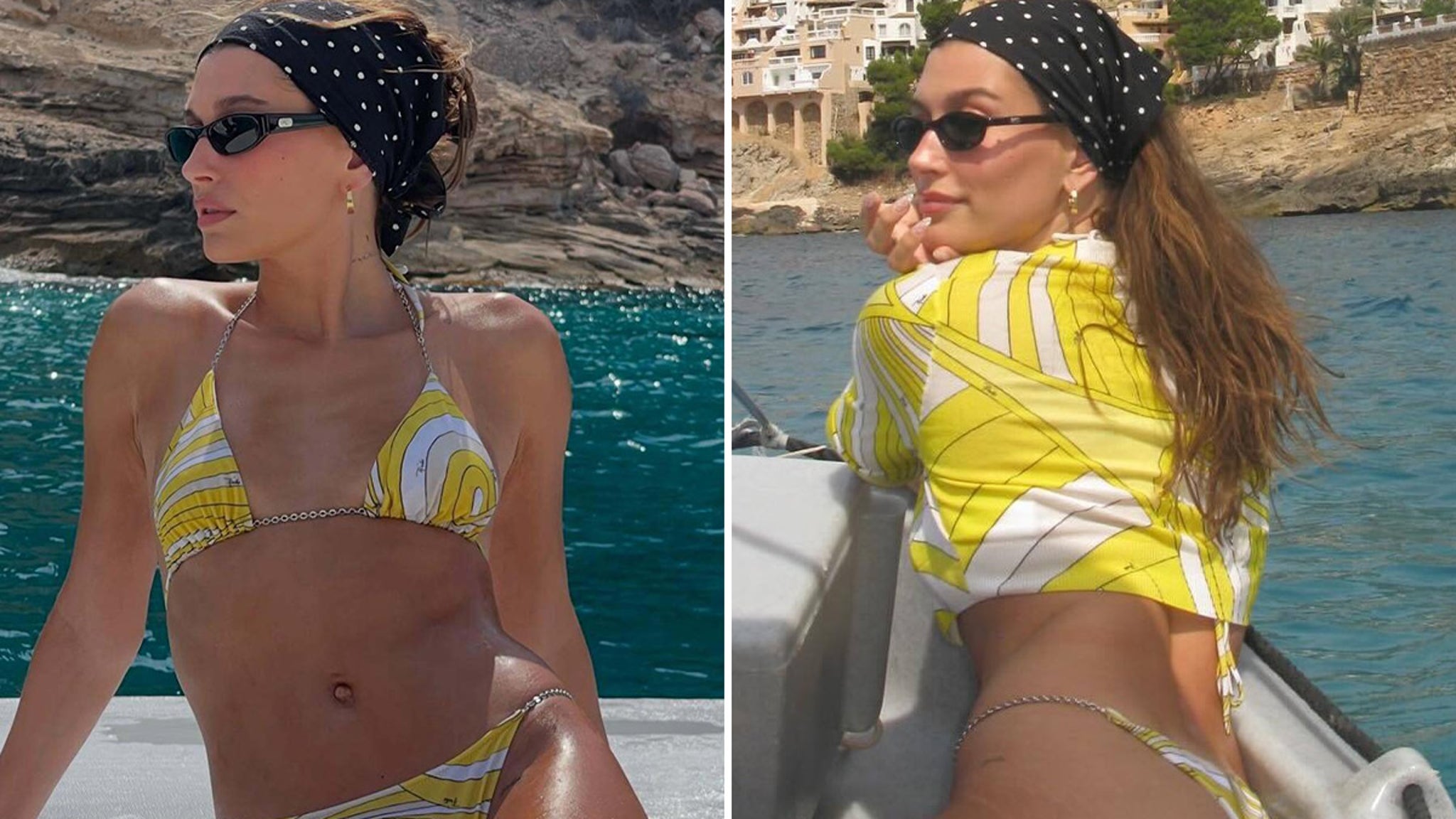 Hailey Bieber Shares Bikini Pics From Mallorca to Plug New Rhode Product