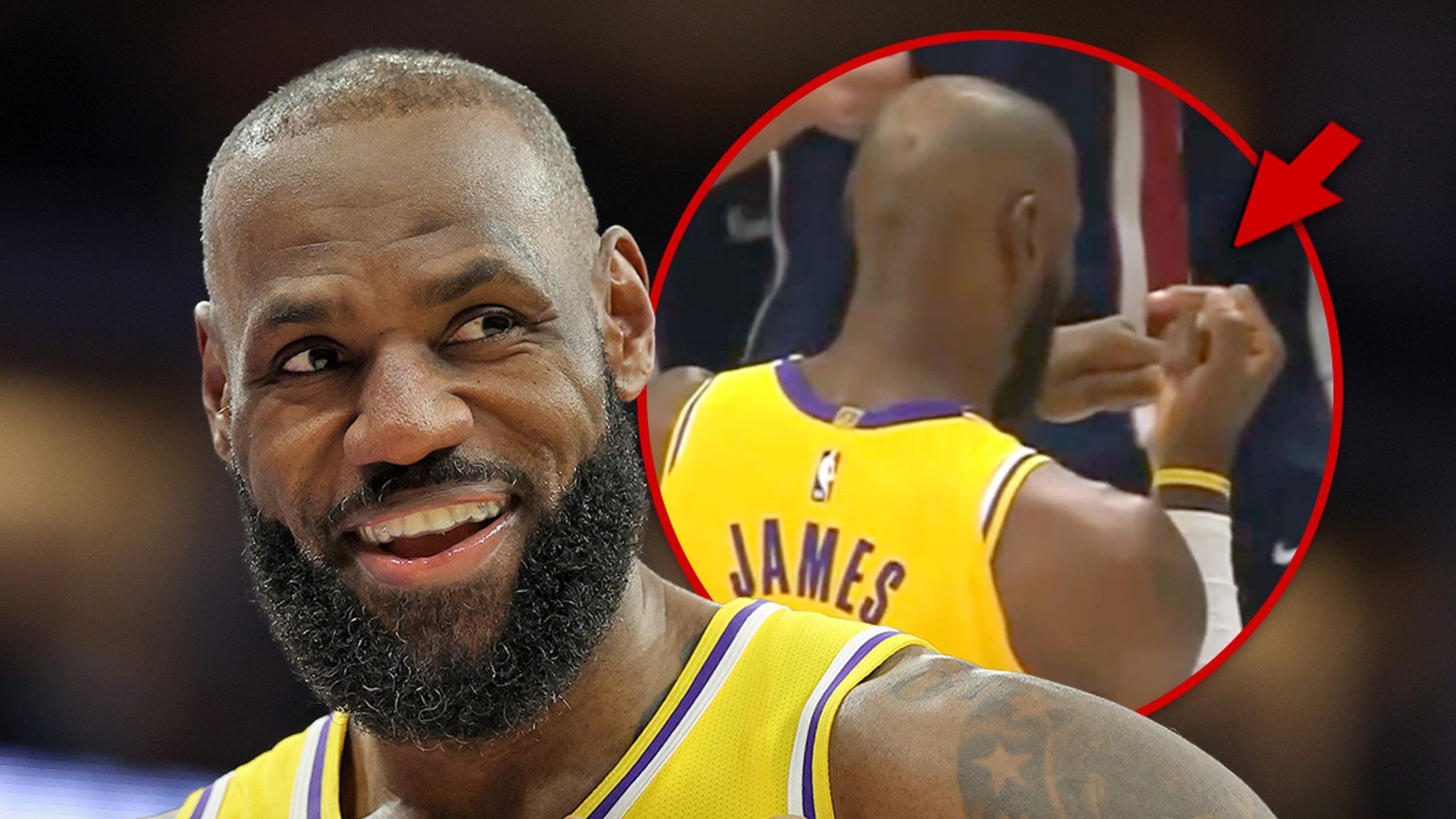 LeBron James Nearly Flips Off Nuggets Bench In Funny Moment Caught on Camera