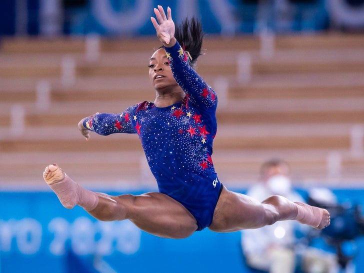 Simone Biles Competing In The Tokyo Olympics