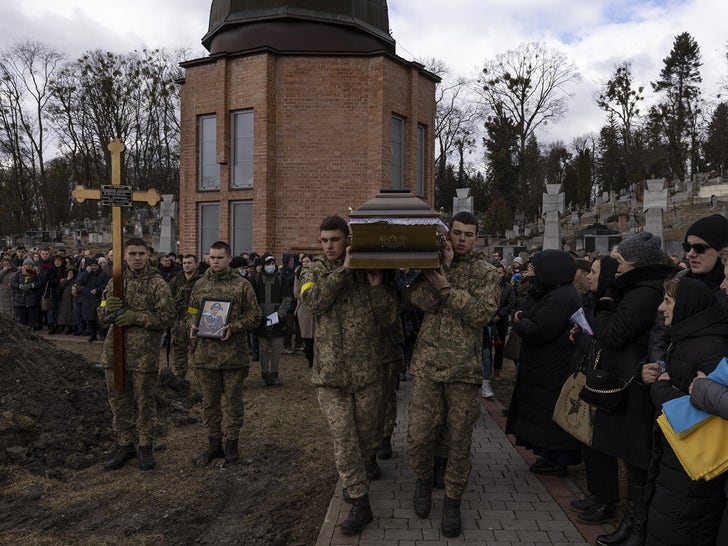 Funeral For Ukrainian Soldiers Killed In War