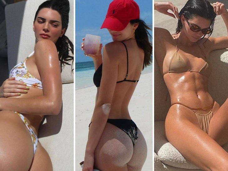 Artistes Kendall Jenner's Hot Bikini Shots