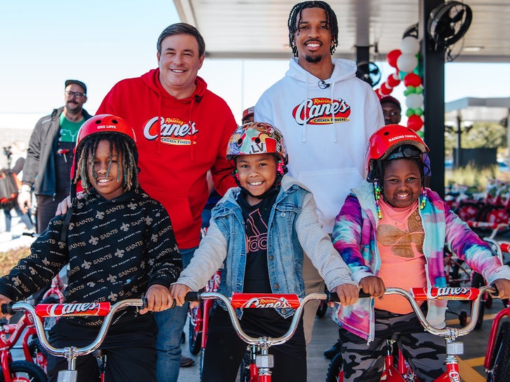 Jayden Daniels Teams Up With Raising Canes To Deliver 100 Bikes