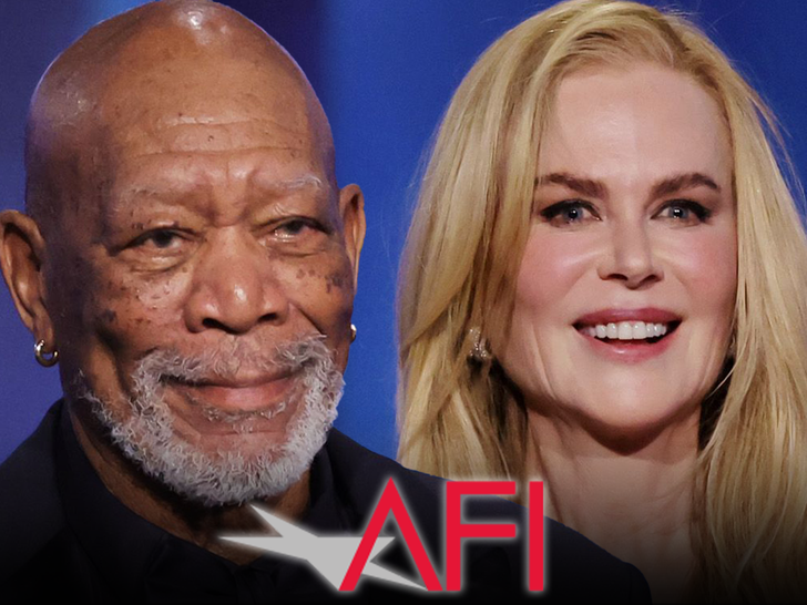 Freeman Spoofs Viral Nicole Kidman AMC Ad at AFI Award Gala