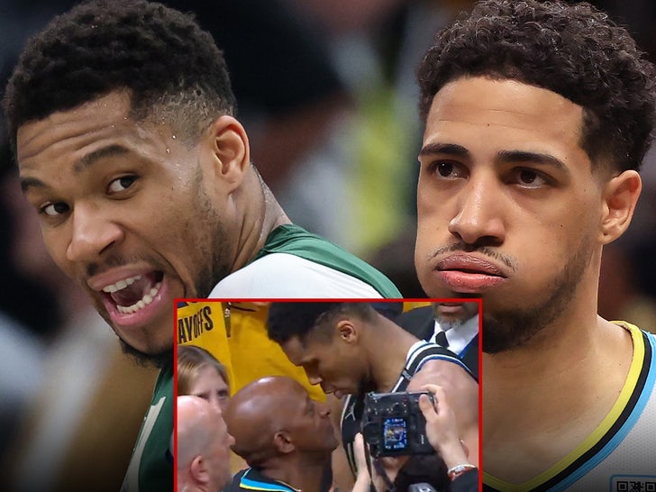 giannis antetokounmpo tyrese haliburton fight main getty x composite