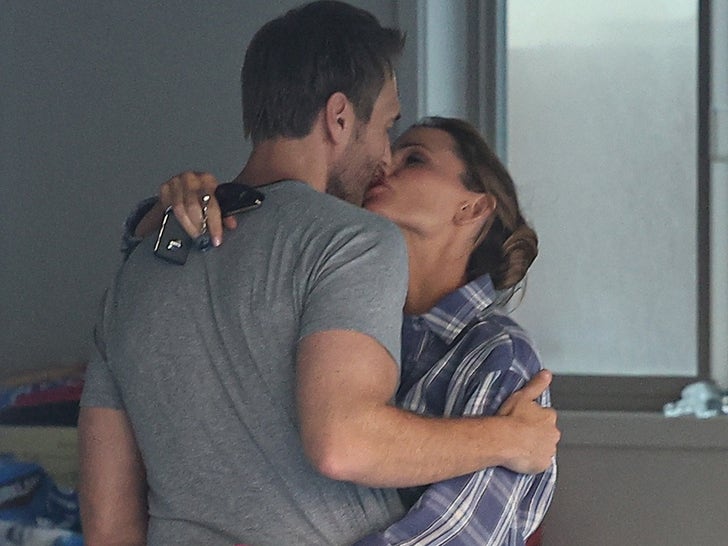 Jennifer Garner Shares Sweet Kiss And Hug With Boyfriend John Miller