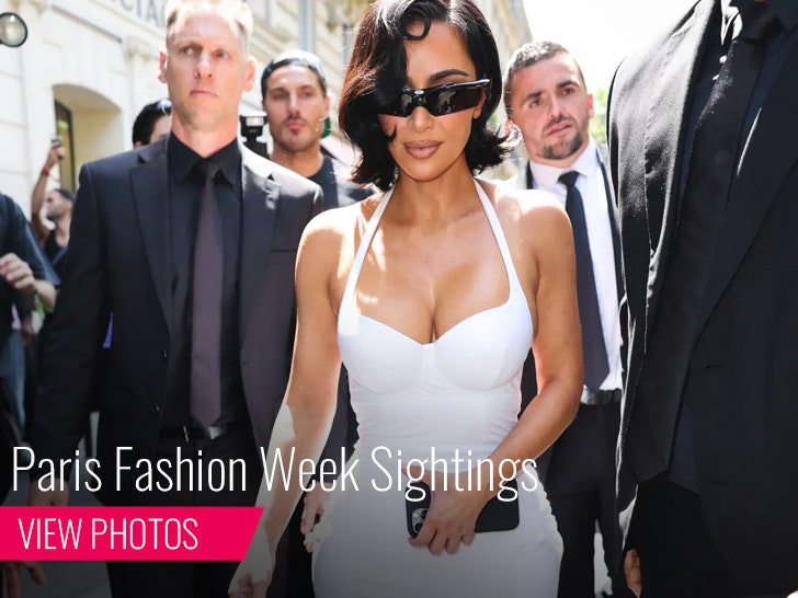 Kim Kardashian at Paris Fashion Week