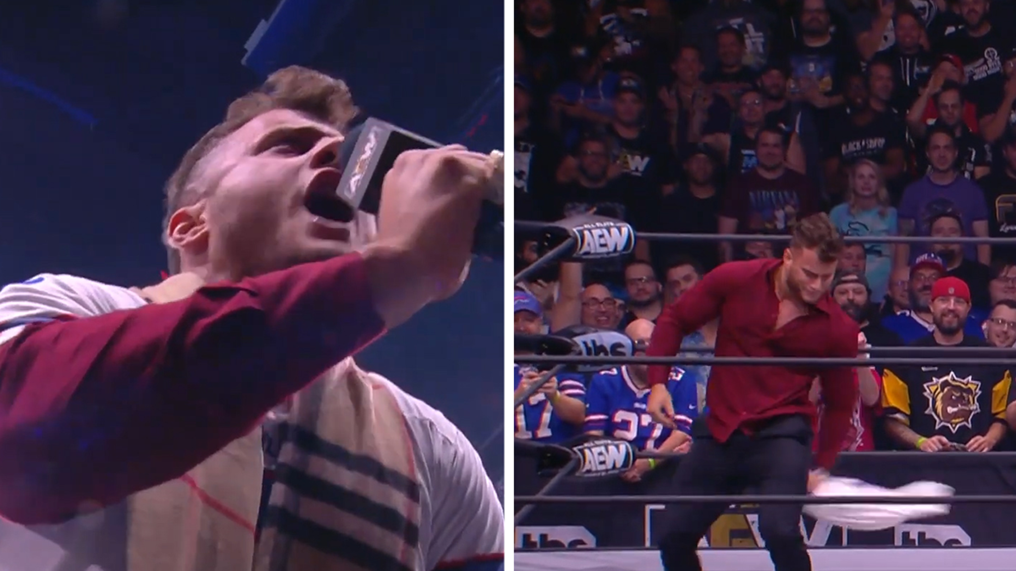 Grotesque, poor lard asses': MJF disrespects Josh Allen, Bills fans at  AEW's Dynamite in Buffalo