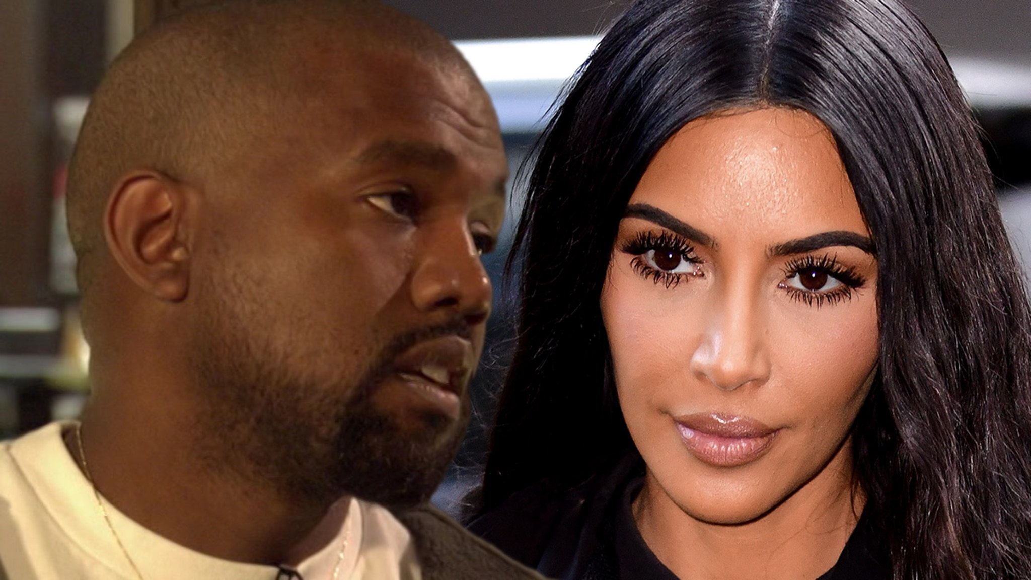 Photo : Kanye West et Kim Kardashian - Arrivées au défilé de mode