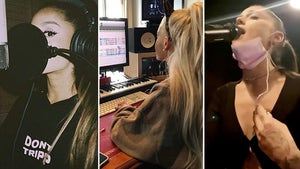 Ariana Grande In The Recording Studio