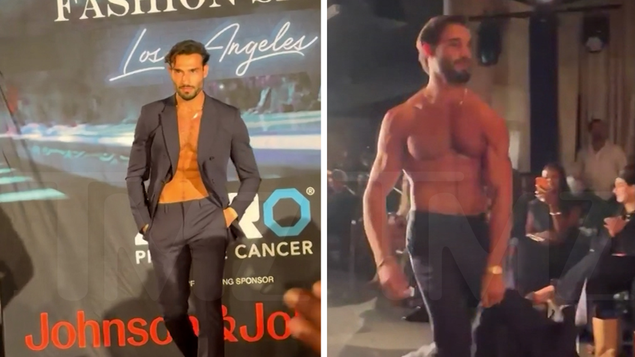 Sam Asghari Hits the Runway to Support Prostate Cancer Awareness