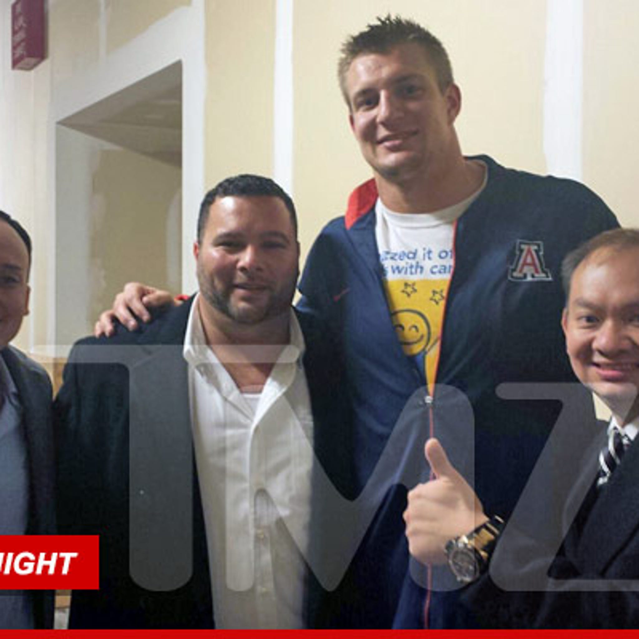 Video: Rob Gronkowski mocks Asian fan at watch party - Sports Illustrated