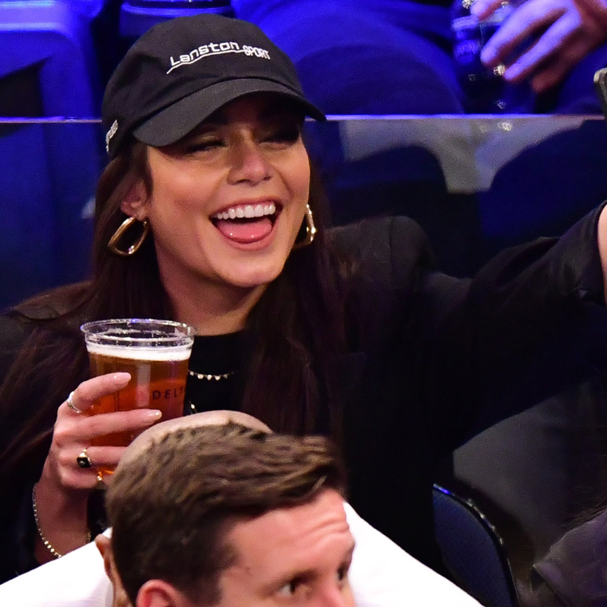 Flipboard: Vanessa Hudgens Snaps Boozy Selfies At Lakers vs. Knicks