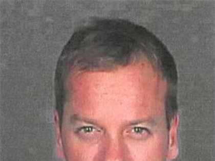 Kiefer Sutherland booking photo