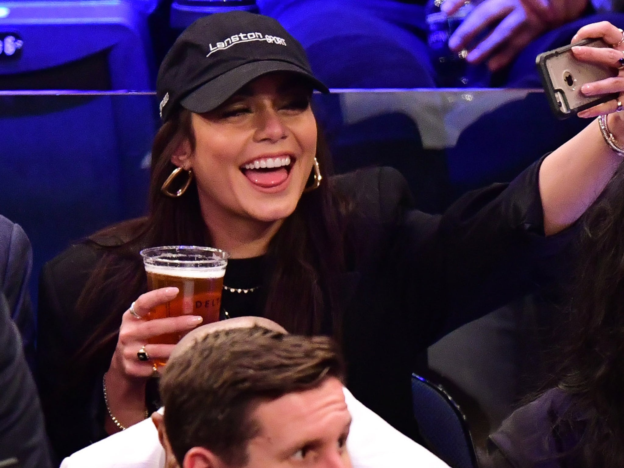 Vanessa Hudgens attends LA Lakers game to support Kyle Kuzma one day after  they were spotted on date