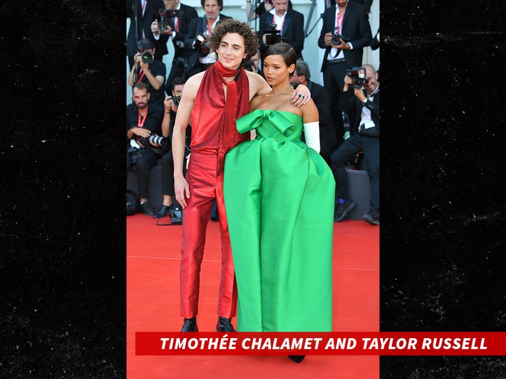 timothee and taylor russell getty