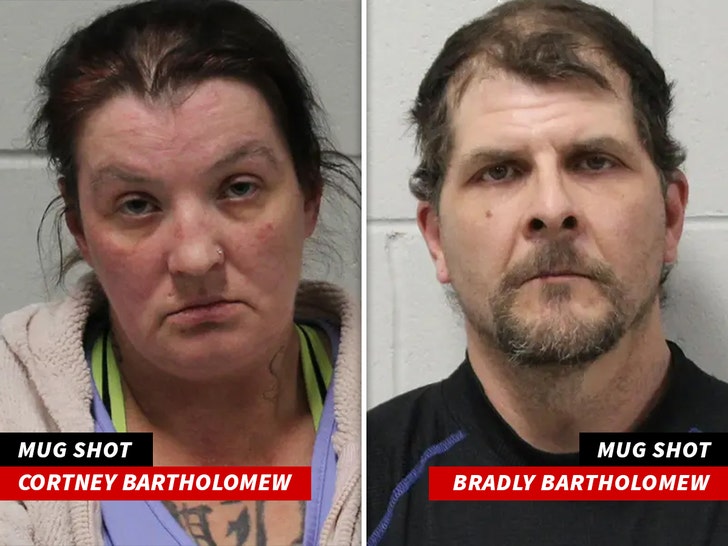 Cortney Bartholomew and Bradley Bartholomew mug shots 1