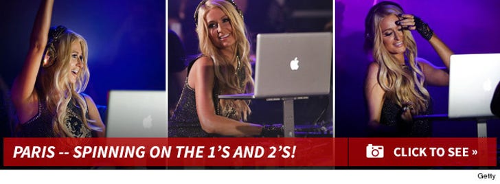 Paris Hilton -- Spinning on the 1's and 2's