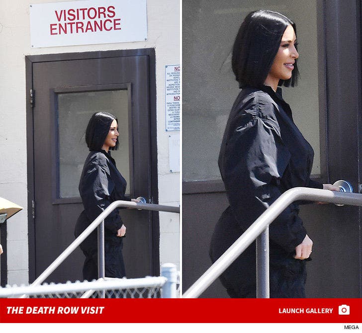 Kim Kardashian Outside San Quentin Prison