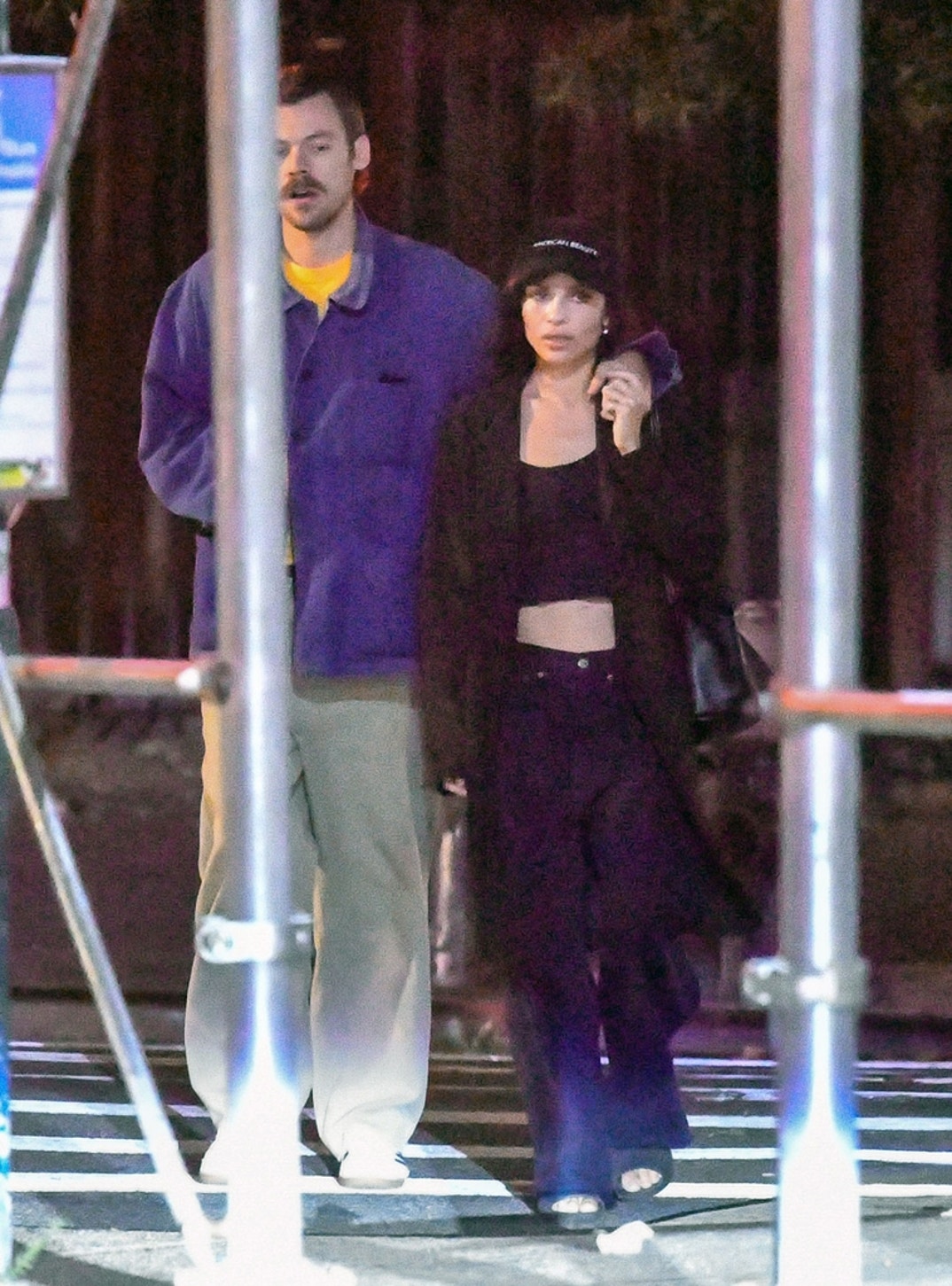 Zoe Kravitz Harry Styles Heat Cozy Up NYC 7