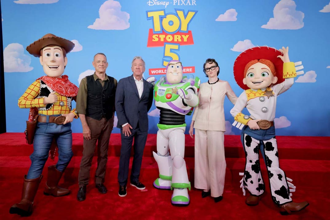 Tom Hanks, Tim Allen, and Joan Cusack