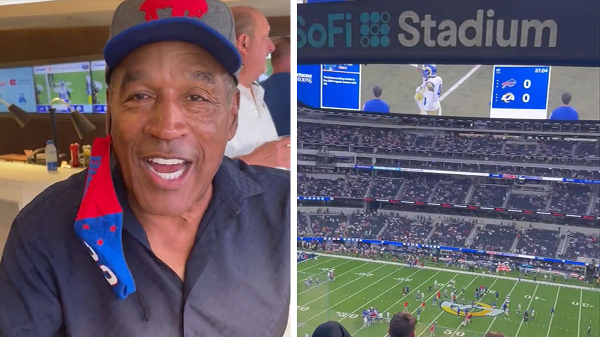 OJ Simpson Back in L.A. Rooting for the Bills