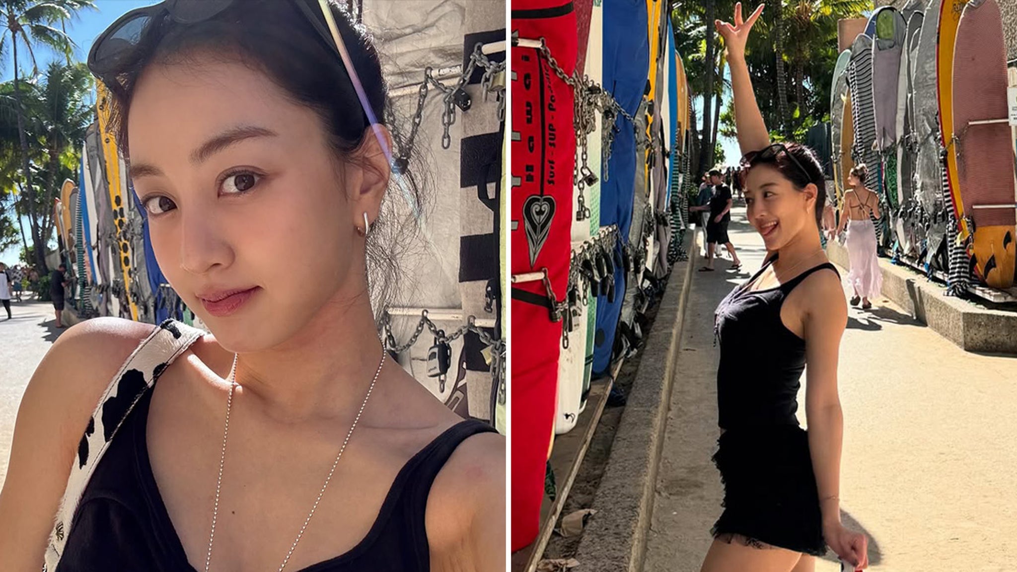 South Korean Singer Jihyo Visits Hawaii for Fun Vacation