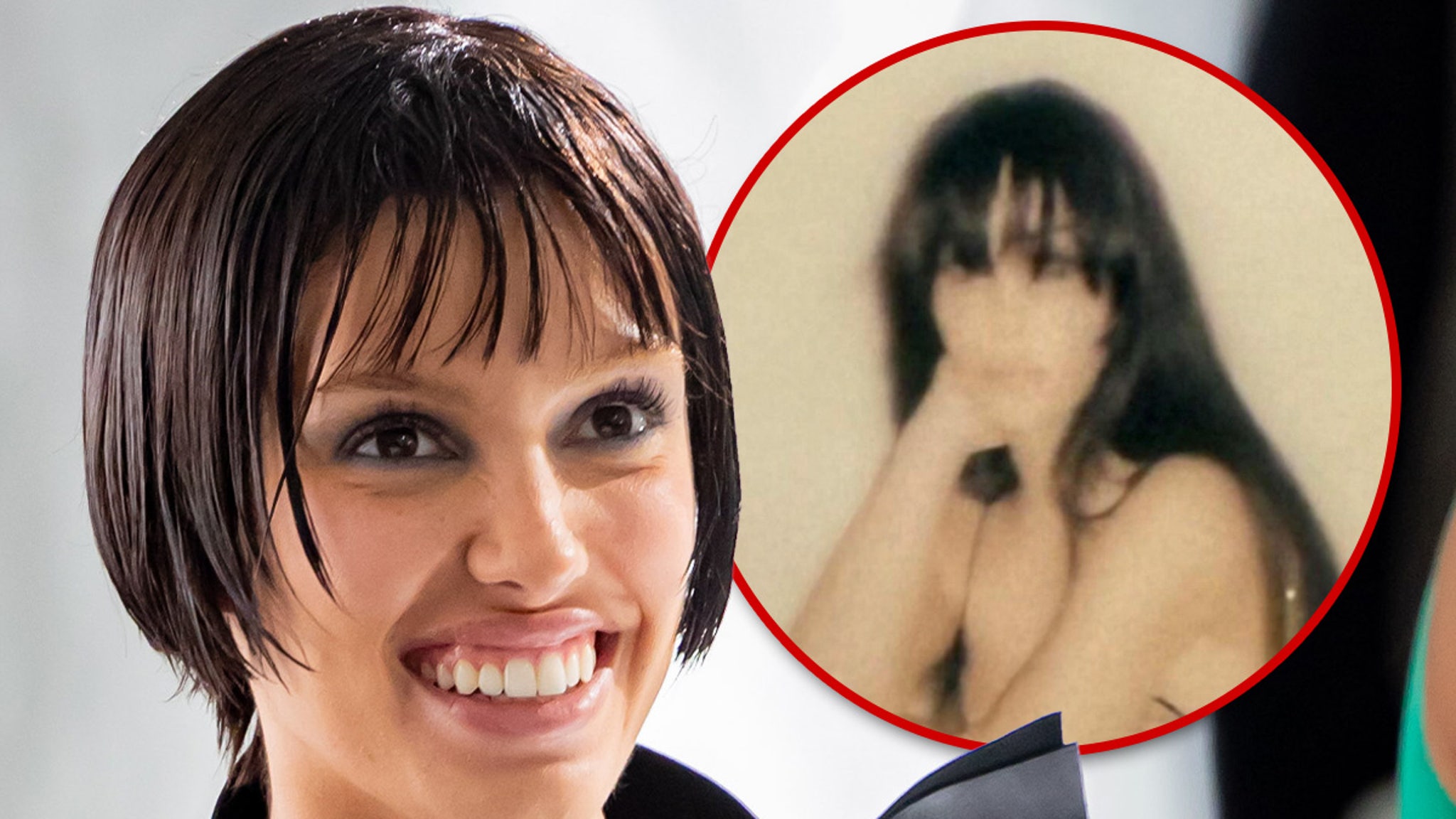 Bianca Censori Wears See-Through Fishnet Dress, Debuts Long Hair
