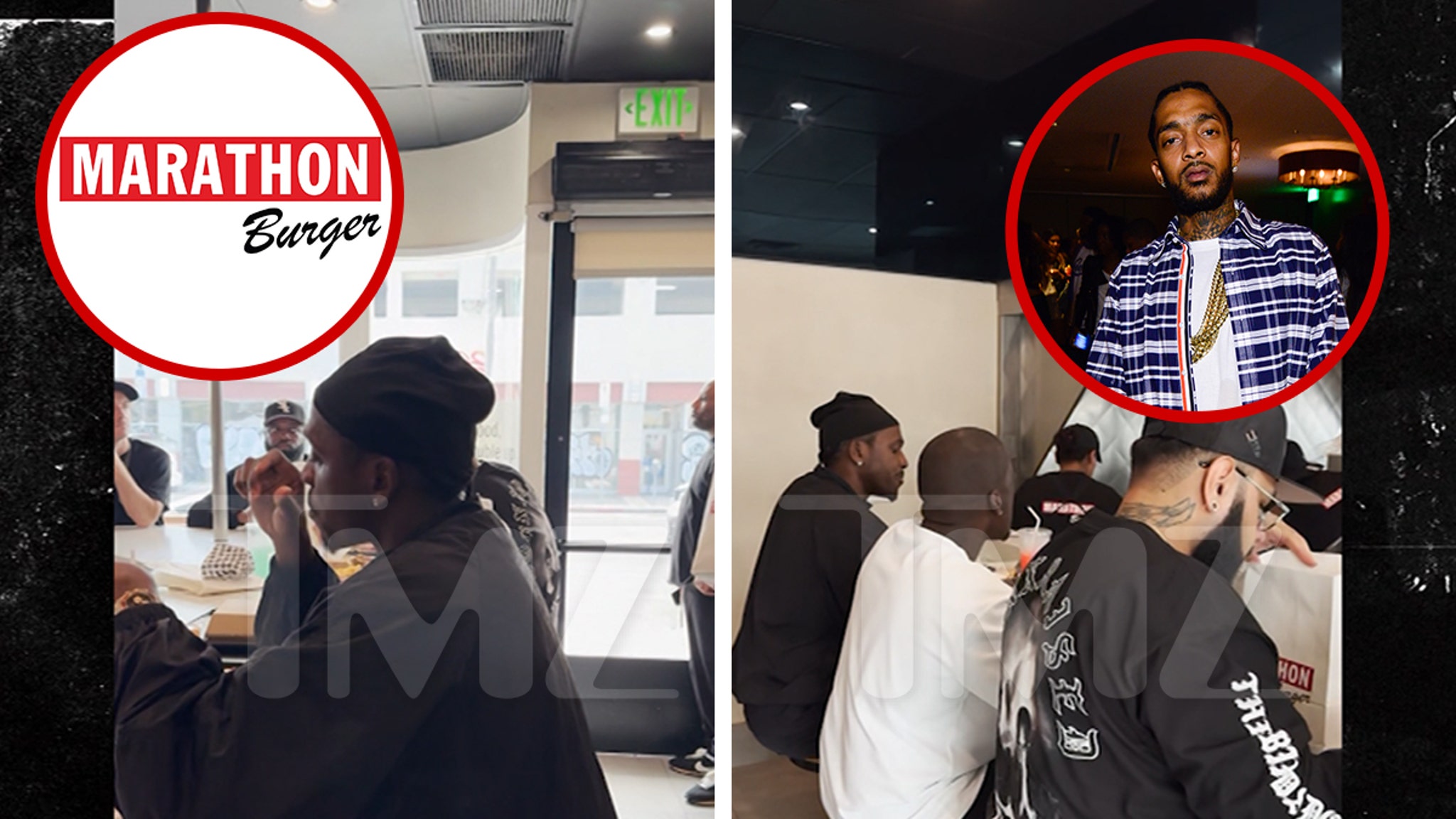 Clipse Eat a Gang of Food Visiting Nipsey Hussle’s Marathon Burger