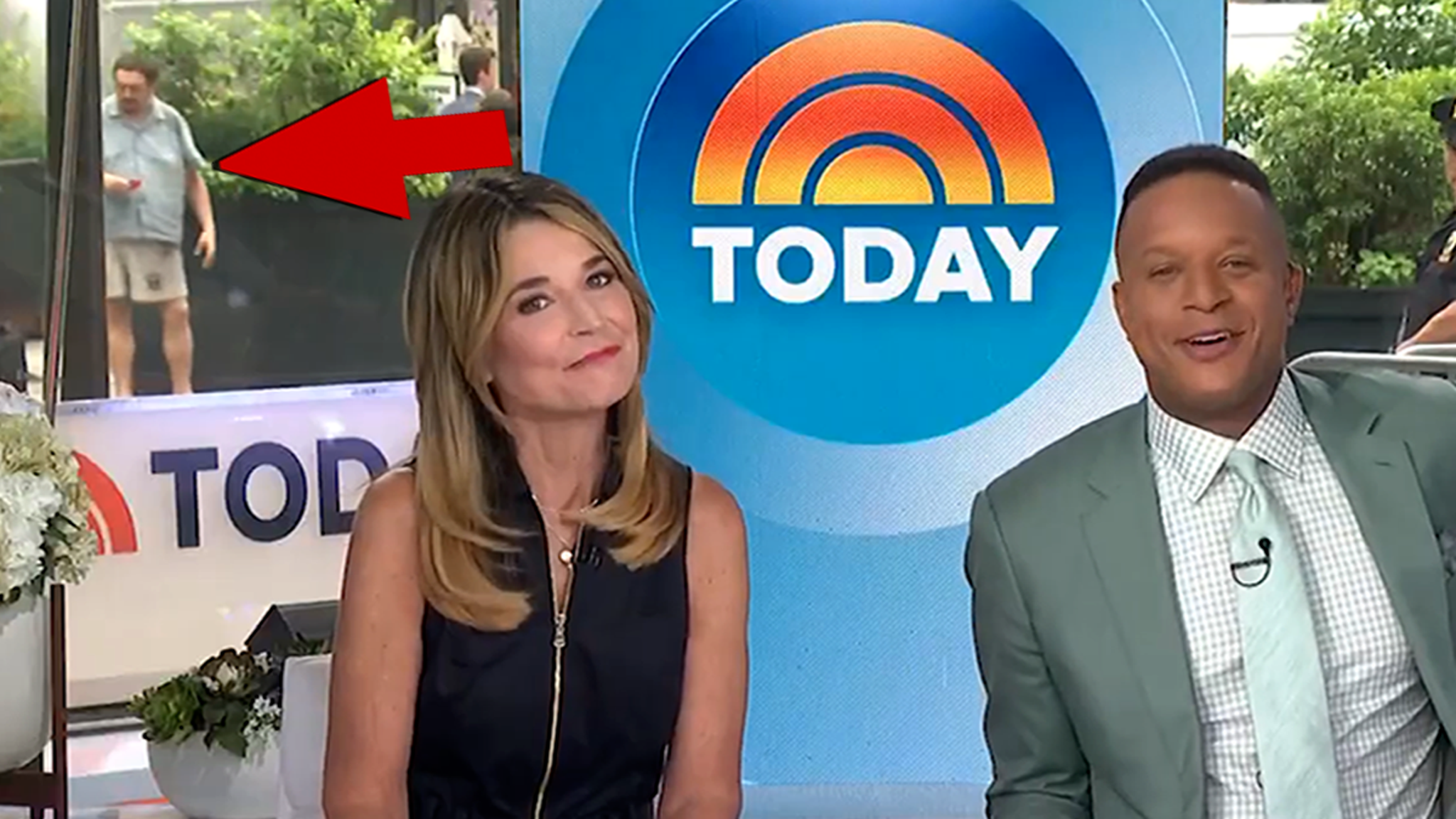 TODAY SHOW CHAOS: ALLEGED INTRUDER SPOTTED ON LIVE TV BEFORE RACIST RANT