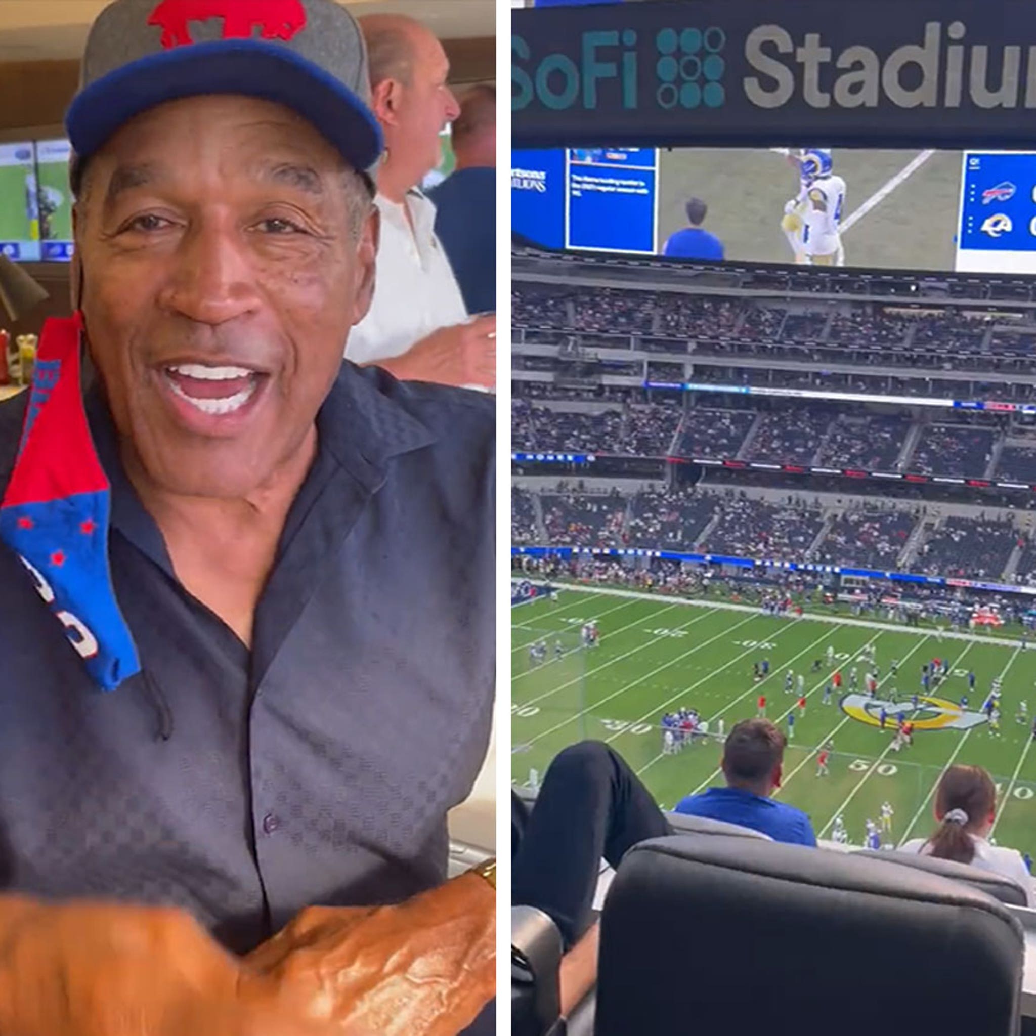 O.J. Simpson spotted at Bills-Rams game; Takes selfies with fans