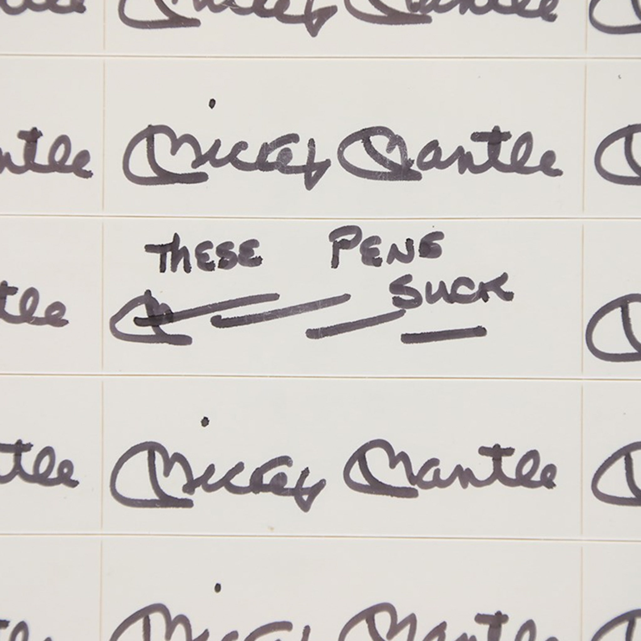 Mickey Mantle One-Of-A-Kind Autograph Hits Auction Block