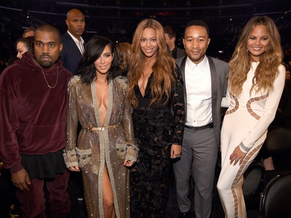 Kanye West, Kim Kardashian West, Beyonce, John Legend and Chrissy Teigen