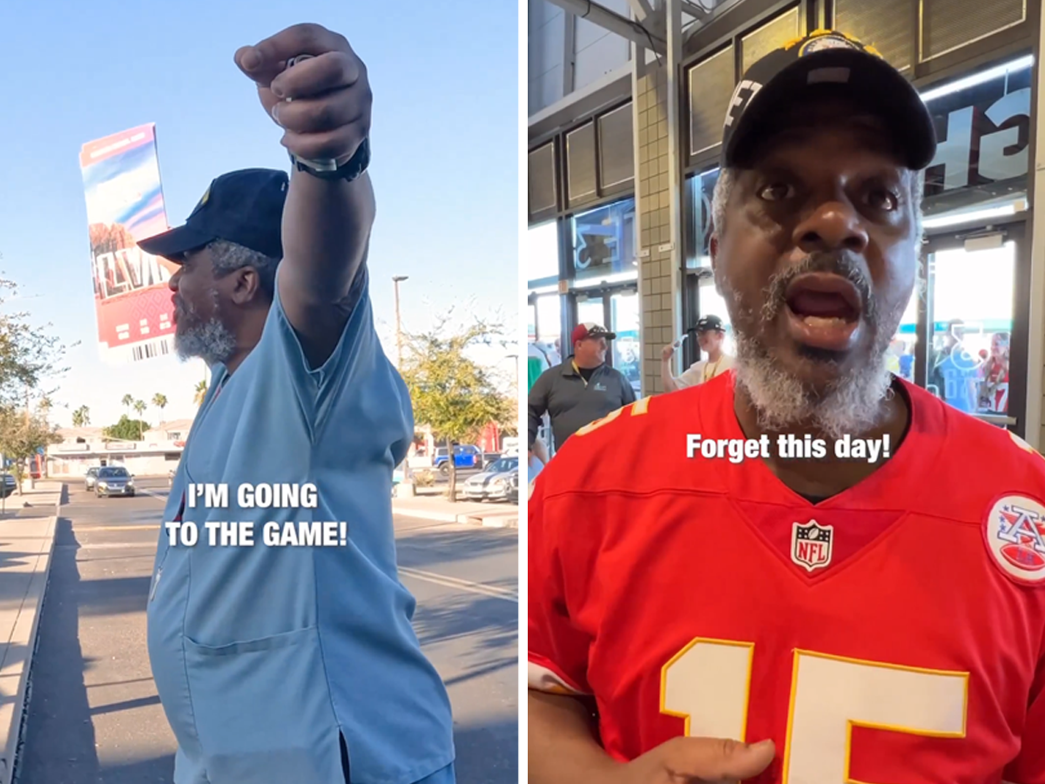 Patrick Mahomes reacts to injured Navy veteran Chiefs fan, gifted with  Super Bowl tickets