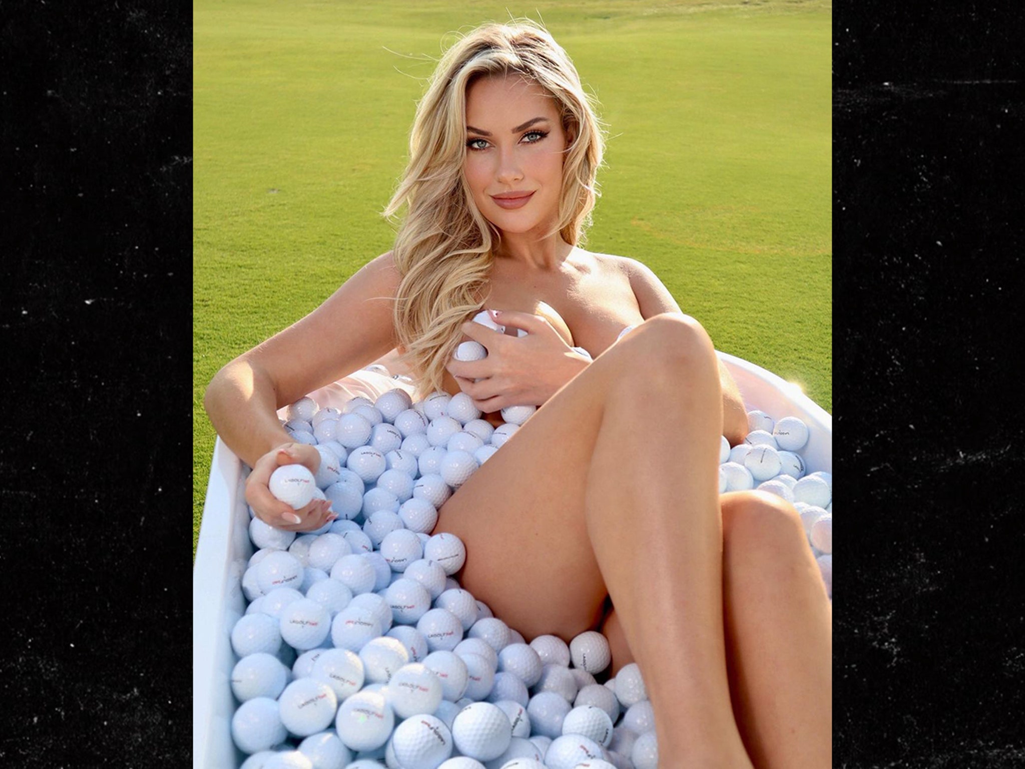 Golf Star Paige Spiranac Poses Naked In Tub Full Of Balls, Jan Stephenson Style! picture