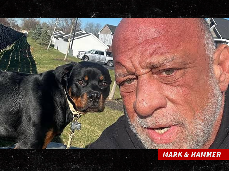 Mark Coleman & his dog Hammer