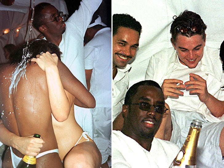 Inside Diddy White Parties