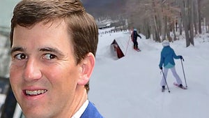 Eli Manning Hilariously Wipes Out In Family Skiing Video Mishap, 'Oh Shoot!'