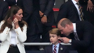 Prince George Enjoys UEFA 2020 Soccer Final with Mom & Dad