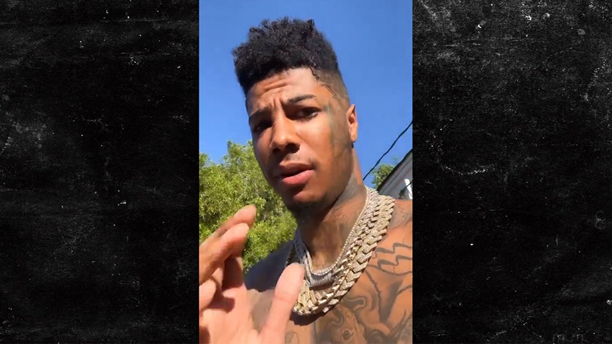 Blueface Says Chrisean Rock Was Arrested For Trespassing Not For