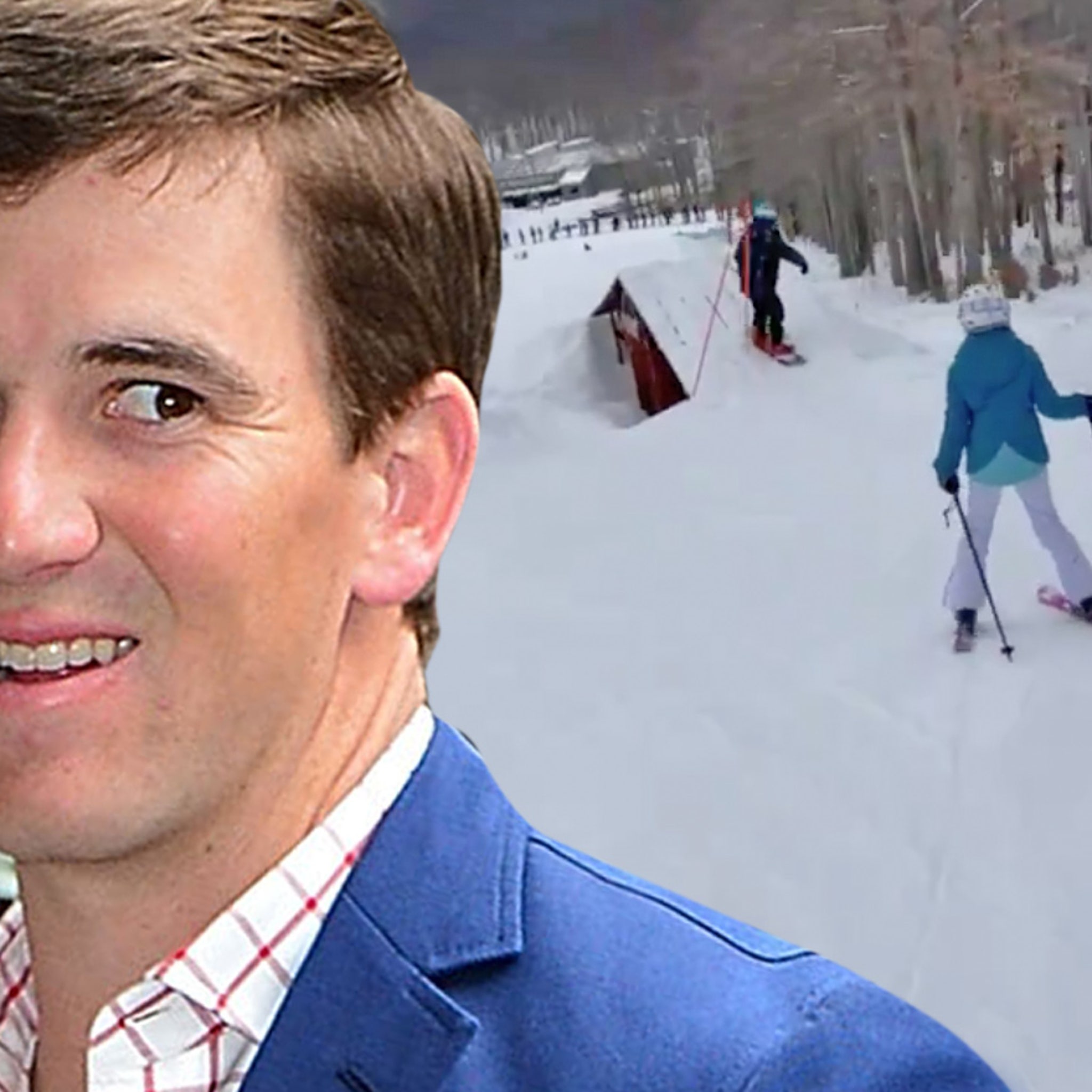 Eli Manning took a spill while trying to record his children skiing -  Article - Bardown