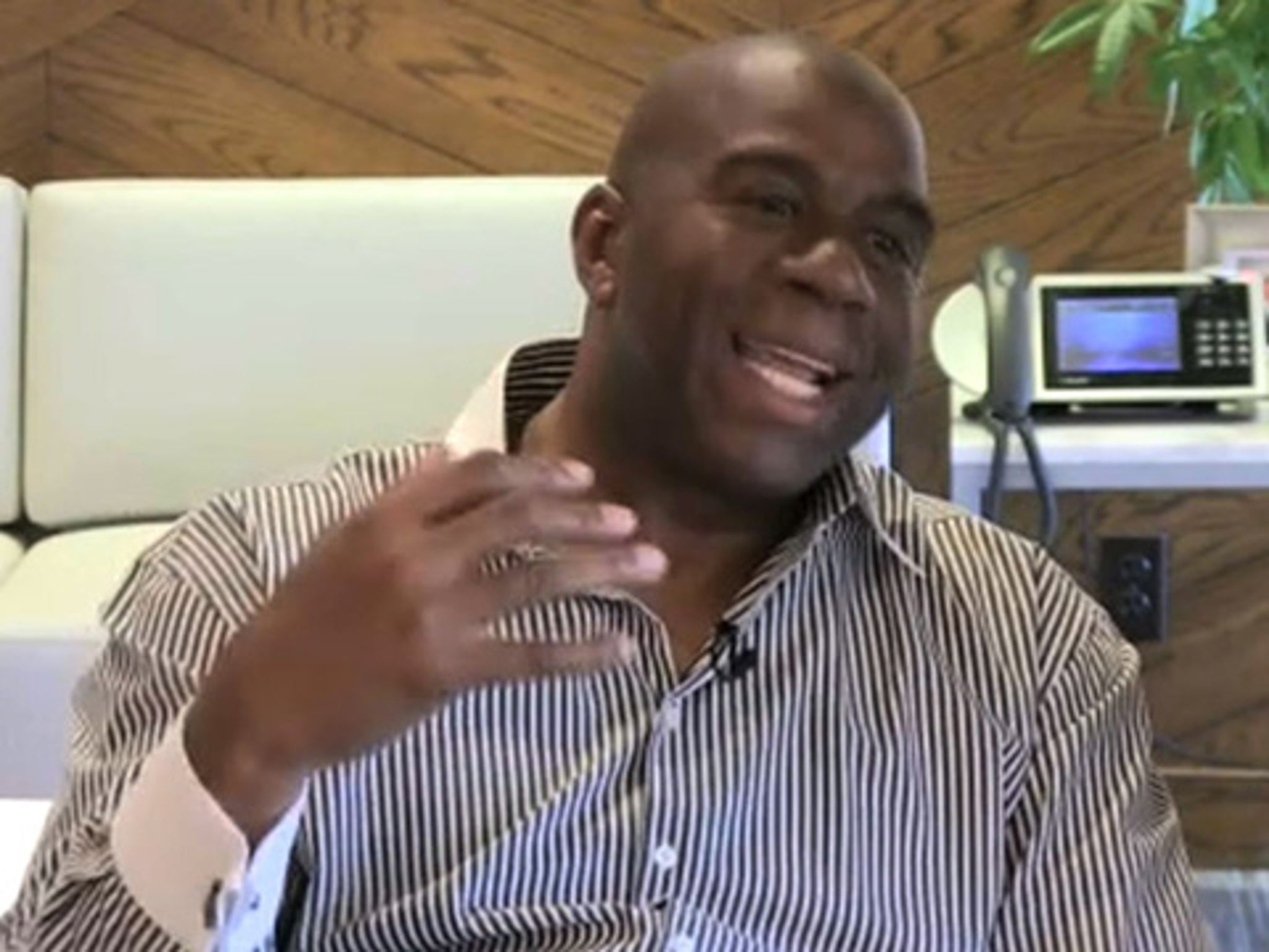 Magic Johnson Shares His Admiration For Son EJ: “He's Saving A Lot Of  People's Lives”