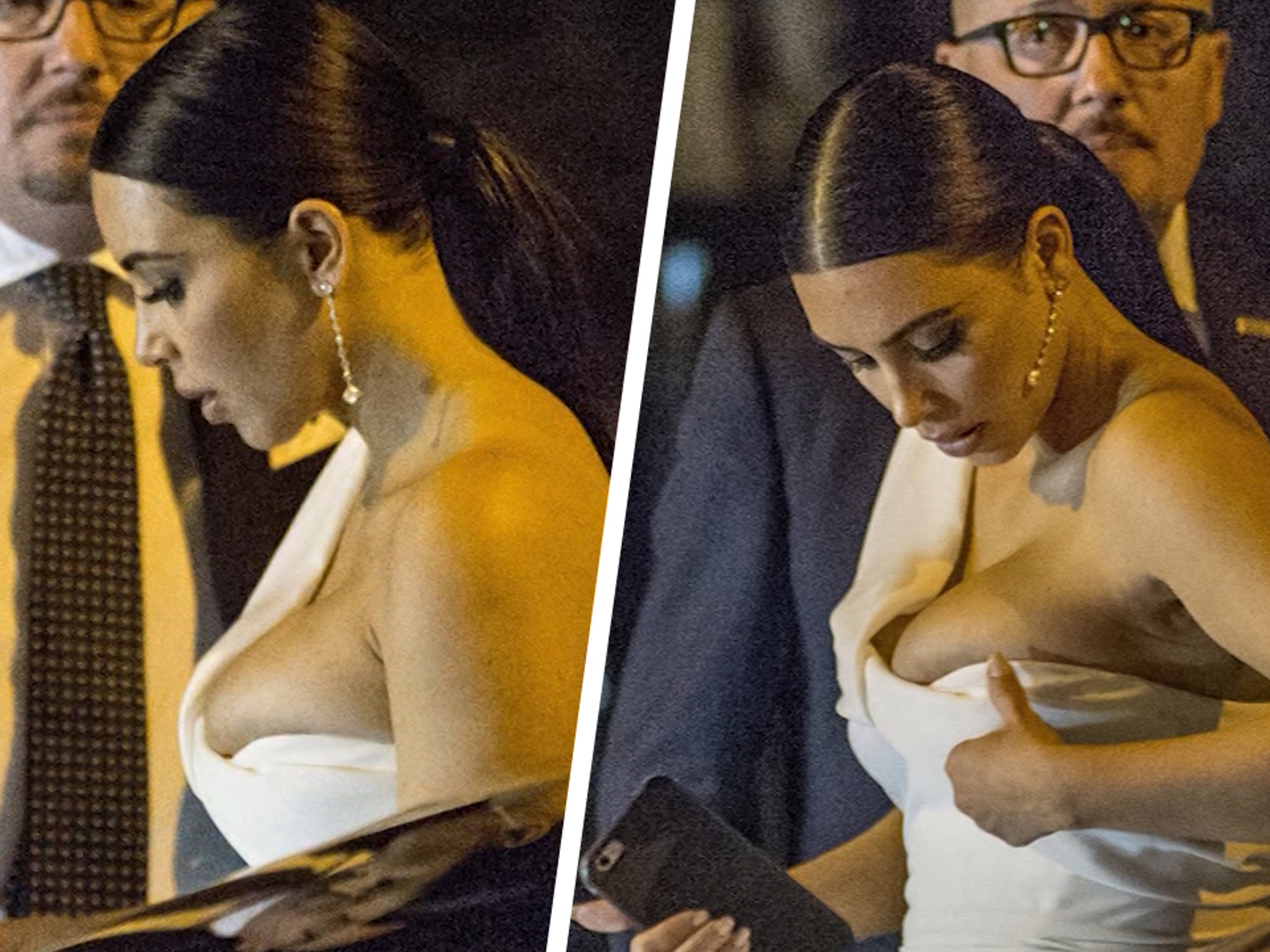 Kim Kardashian’s Boobs Are Hard To Contain!