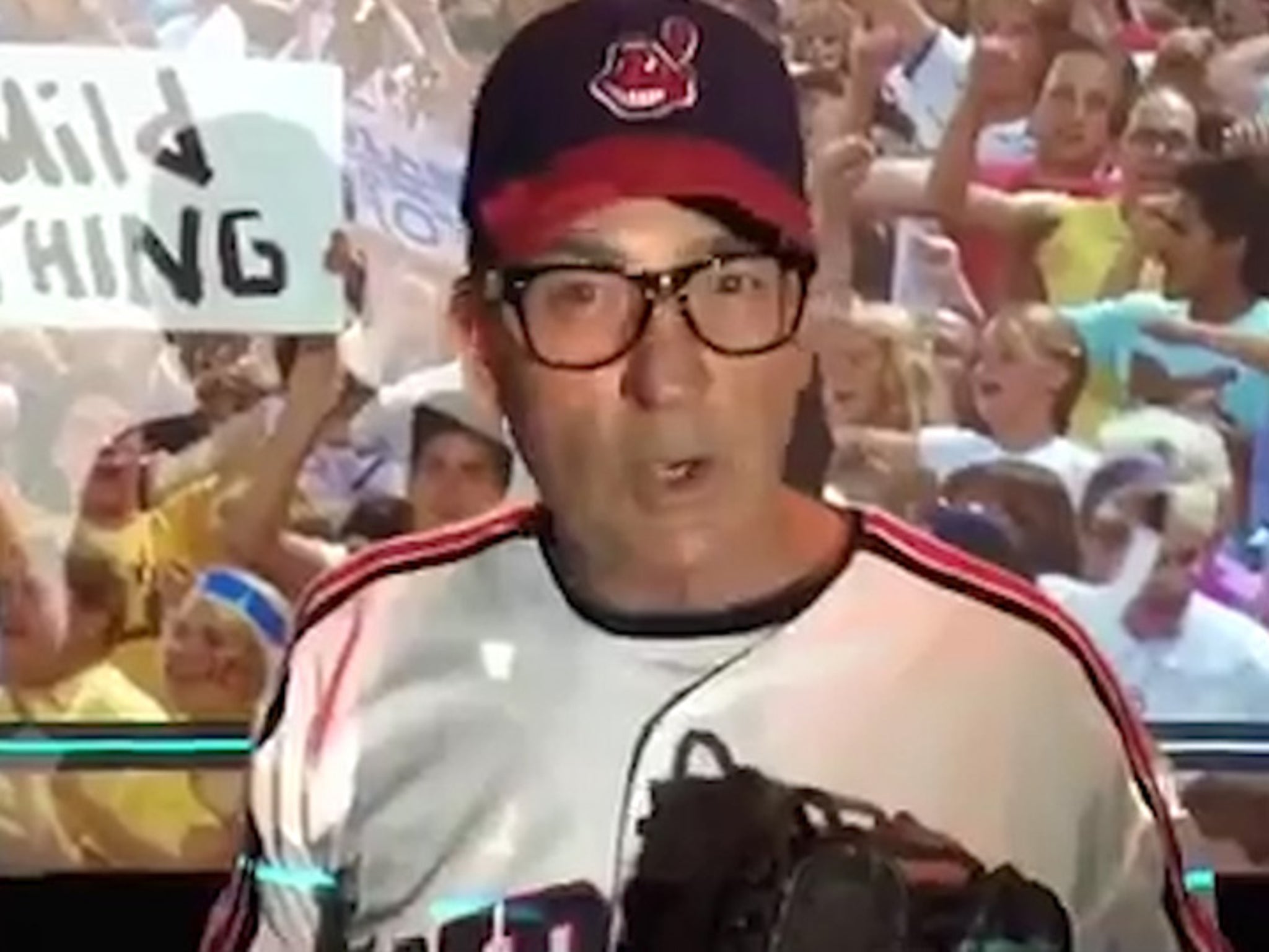 Baseball  Indians: Charlie Sheen, aka 'Wild Thing,' offers to