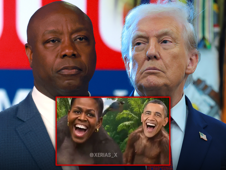 Tim Scott Donald Trump obama monkey x main getty