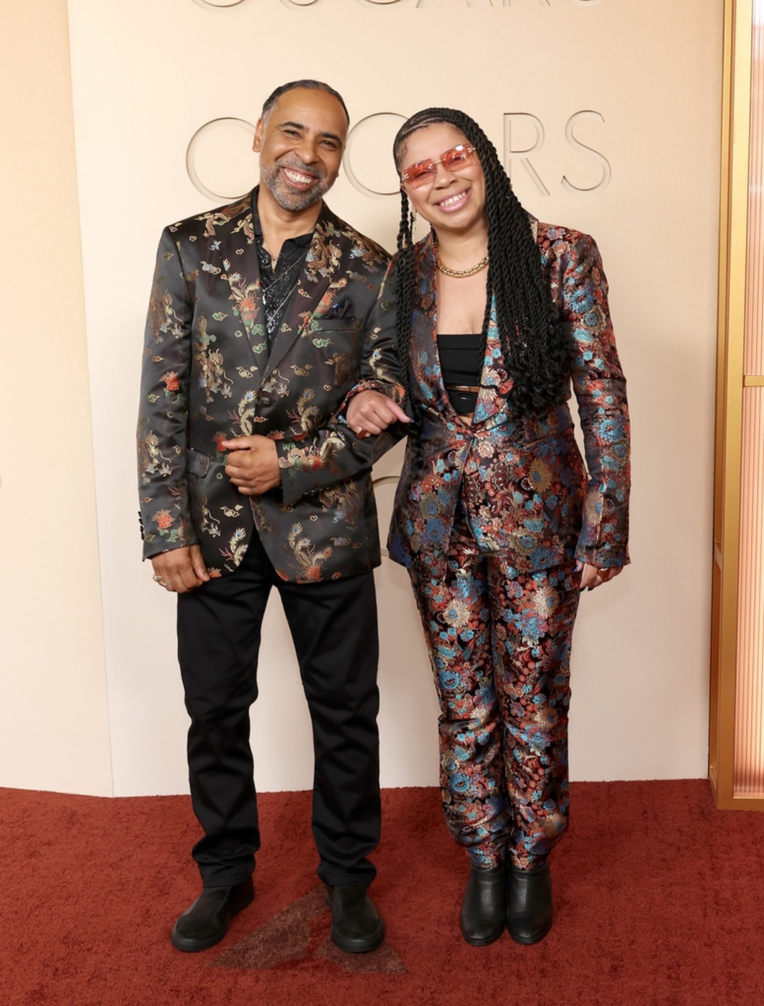 Larry Mitchell (L) and guest