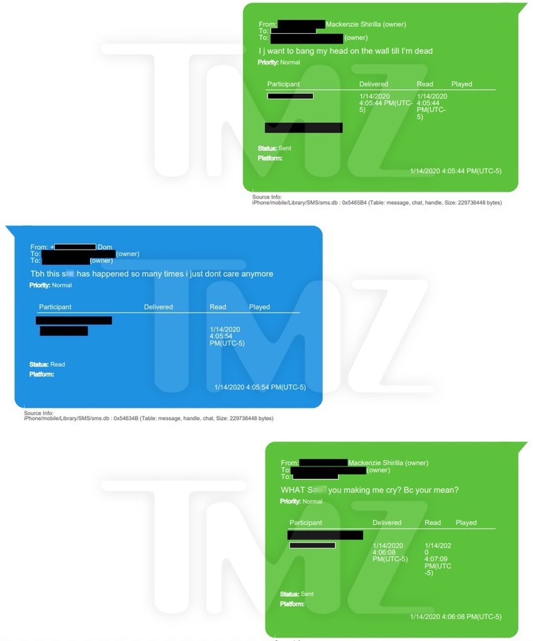 Mackenzie Shirilla Text With Late Boyfriend Dominic Russo 5